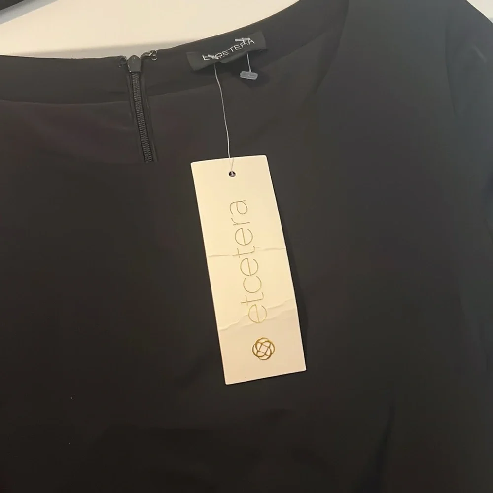 NWT Etcetera black midi dress - Picture 4 of 7